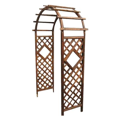 防腐木拱门花架爬藤架木质拱形户外鲜花月季实木别墅院子花园支架