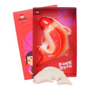 年年有鱼鲤鱼年糕糯米红糖甜糕点金砖元宝年夜饭礼盒过年送礼年货