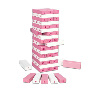 叠叠高抽积木成人儿童玩具恋爱叠层层叠数字叠叠高游戏抽抽乐桌游