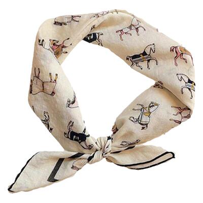 春夏季时尚护颈丝巾头饰包头巾女