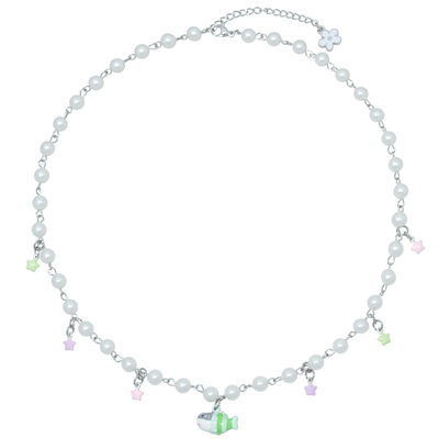 AWE赖美云同款彩色星星珍珠项链