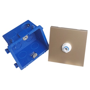 净水器管线饮水机二分管墙壁插座86型面板白板暗盒客厅转接头配件