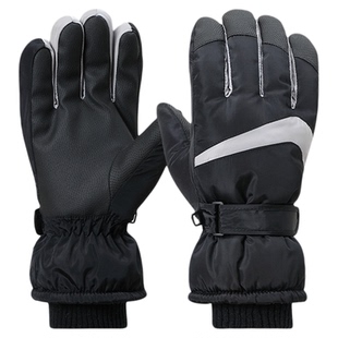 MISSION UV户外滑雪手套冬季骑行加厚加绒防寒电动车男款手套冬