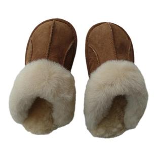 2025春秋冬羊毛拖鞋男女羊皮毛一体小块包头防滑保暖不臭真毛大码