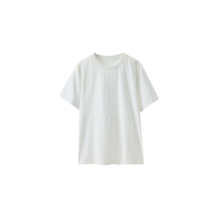 Q21蒲公英棉感速干T恤男女童纯色正肩短袖夏季基础款圆领亲子上衣