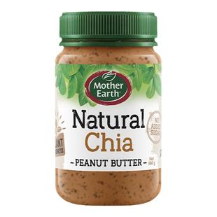 妈妈农场奇亚籽花生酱原装进口Mother Earth peanut butter0添加