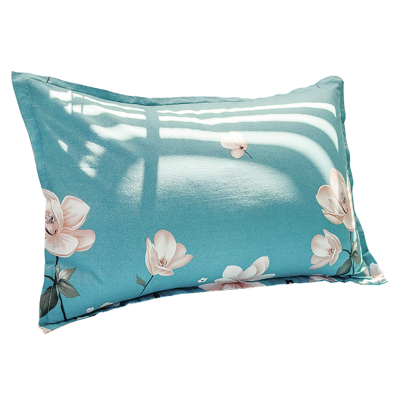 四季通用纯棉枕套单个一对装100全棉枕头套子48cmx74cm新款整套