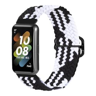 适用华为手环11/10/9/7/8手表带尼龙编织手表链华为智能7腕带nfc版通用替换带七代男女新款非原装运动彩虹潮