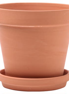 透气多肉红陶花盆带托盘
