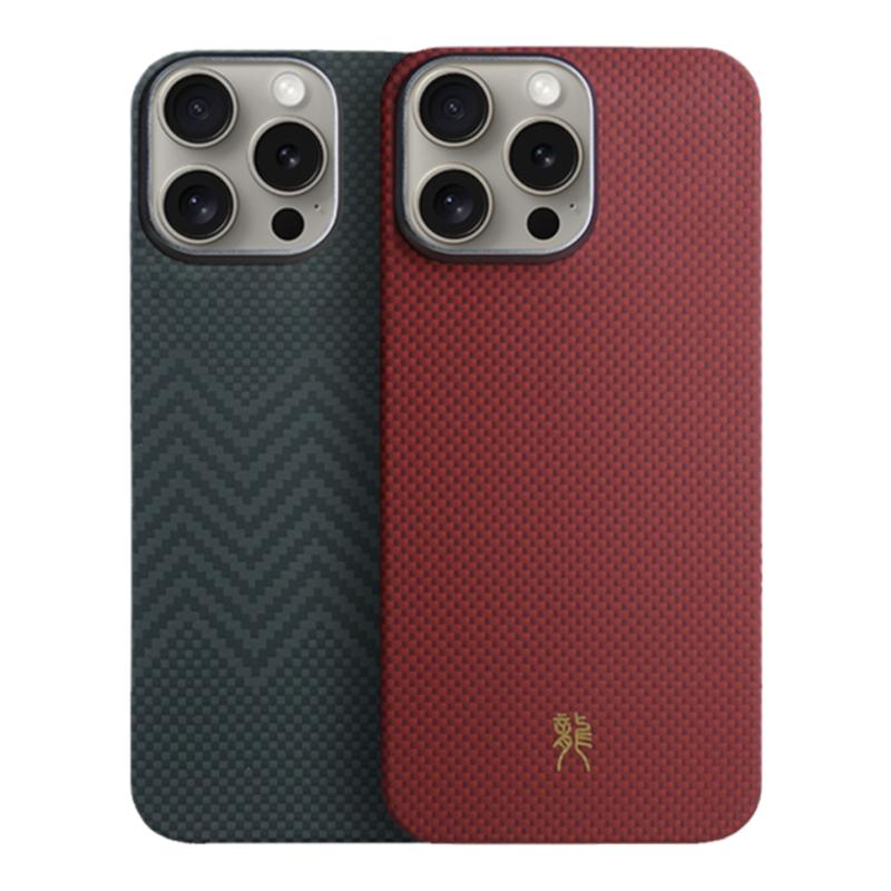 mousmore适用2025苹果iphone17芳纶纤维手机壳16promax龙年特别版15pro轻薄磁吸碳纤维全包防摔保护套潮