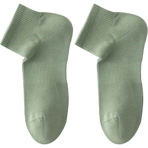 袜子男夏季短袜薄款吸汗网眼夏款透气运动男士浅口船袜白色羽毛球