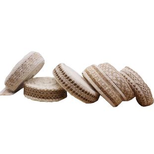 装饰麻绳 绳子手工DIY棉麻材料花边复古装修工艺品编织宽扁麻织带