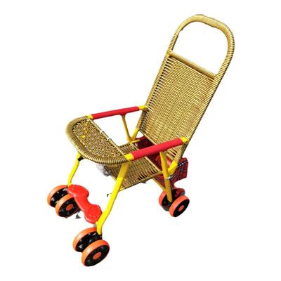 夏季婴儿竹藤推车可坐轻便捷宝宝
