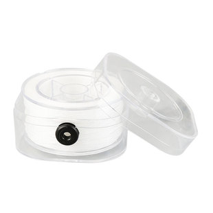 穿珍珠项链的专用线珍珠线串珠卷盒装线diy超细耐磨带扣3股线超细