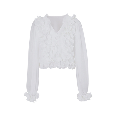 MD依诺【春日小调】2026新款时尚休闲百搭设计感拼接气质长袖上衣