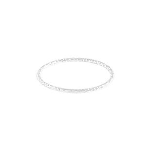 百搭小素圈 925纯银戒指女极简车花叠戴小众日常百搭食指尾戒指环