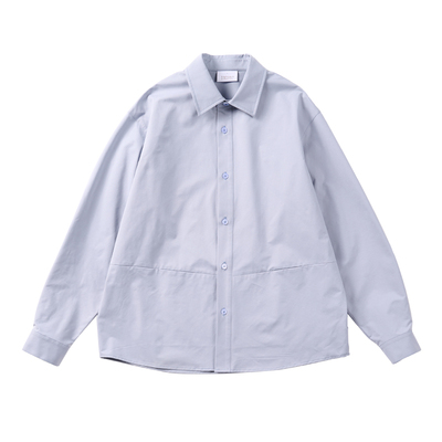 numbersalt长袖老钱风防静电衬衫