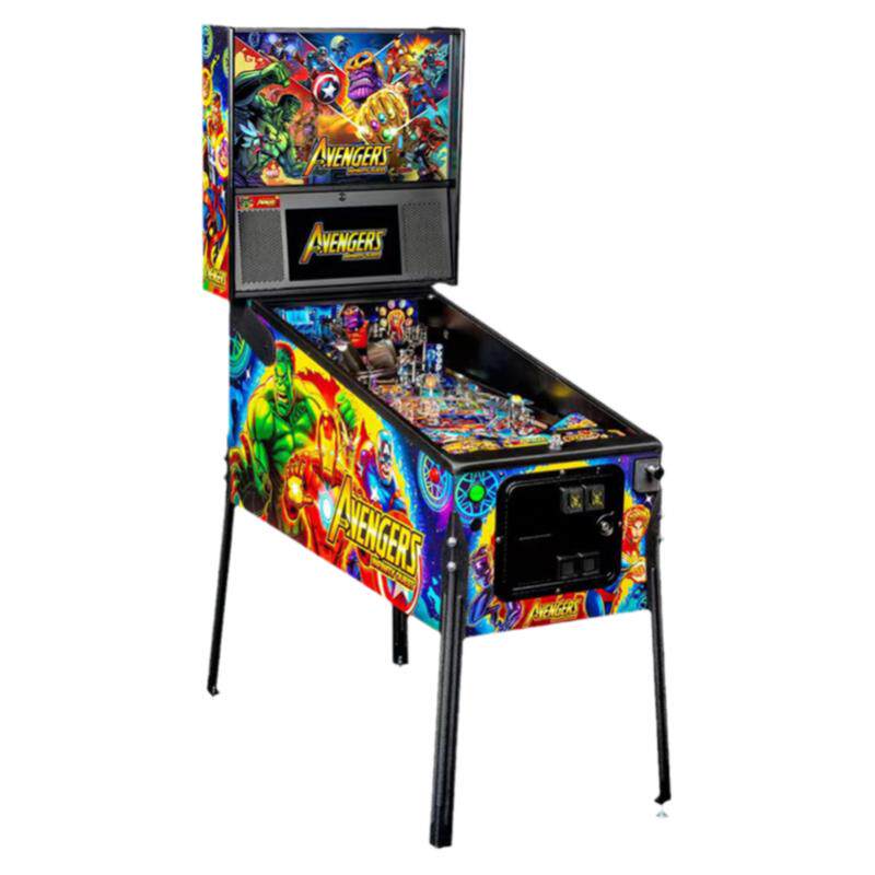 美国复古弹珠机液晶Pinball游艺街机台内置96种模式游戏4K三屏幕
