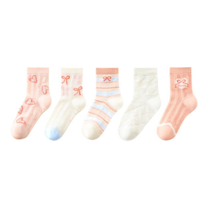 棉奇熊女童清仓袜子春夏薄款儿童断码特价网眼袜宝宝春秋纯棉童袜