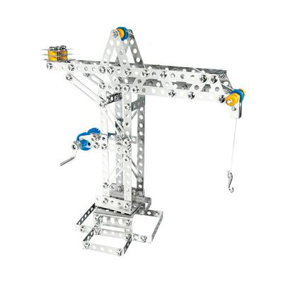 Eitech德国儿童金属拼装玩具塔吊3合1拼装模型螺母拆装积木玩具