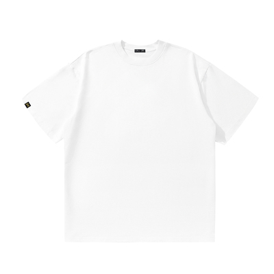 辛普森一家纯色DIY手工刺绣夏季休闲美式基础款内搭纯棉短袖T恤