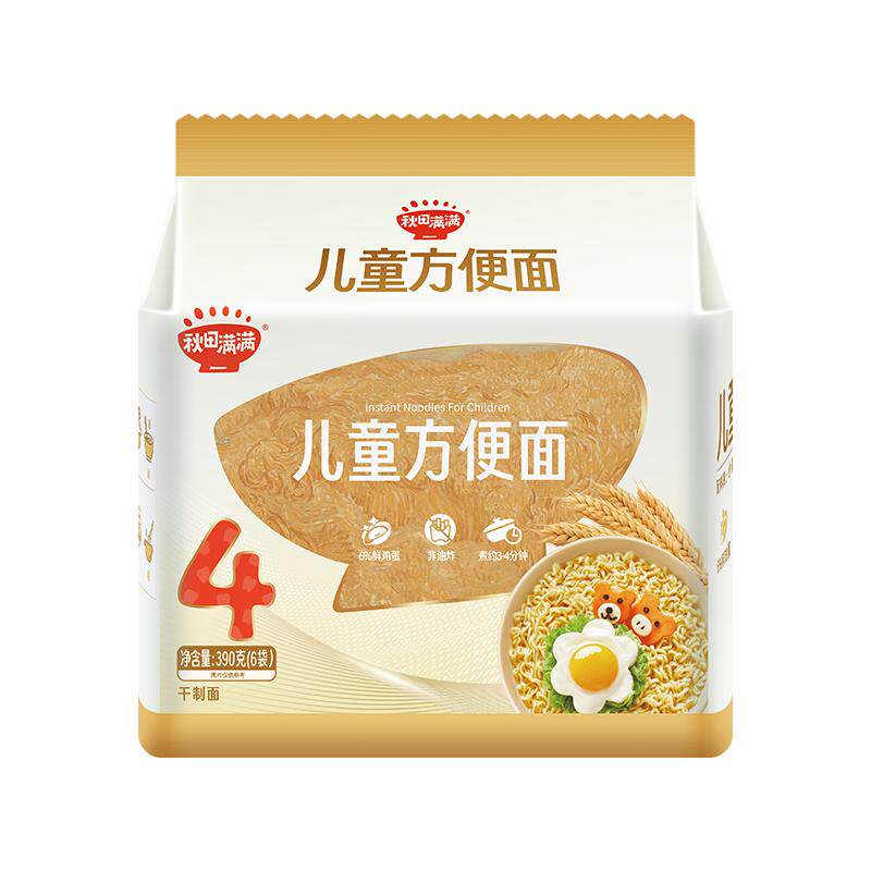 秋田满满儿童方便面6袋