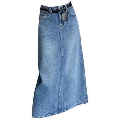 阿凡牛中长裙A字欧美半身裙