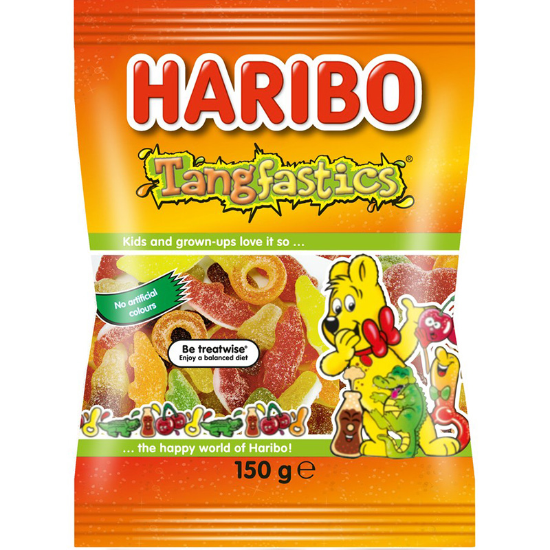 澳洲haribo哈瑞宝糖酸甜面tangfastics芒果软糖混合袋装糖果零食