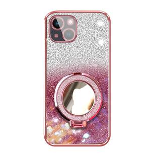 苹果15手机壳闪粉透明保护套14ProMax磁吸支架软壳13/12/11ProMax带镜子XSMax/XR超薄防摔8Plus/7P电镀iPhone