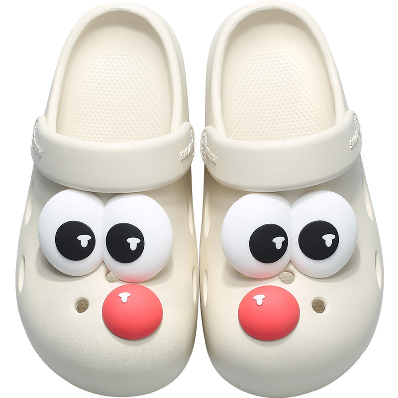 牧童儿童拖鞋大眼仔花园洞洞鞋