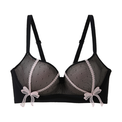 六只兔子蕾丝蝴蝶结聚拢性感文胸