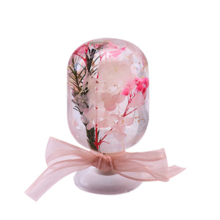 DIY浮游花手工礼物伴手礼摆件透明含盖玻璃容器植物展示瓶标本瓶