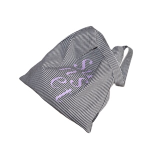 SunsetPark「无尽假日」原创条纹撞色简约松弛单肩大容量帆布包