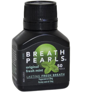 澳洲breath pearls香口丸 口气清新 口臭口气胀气50粒