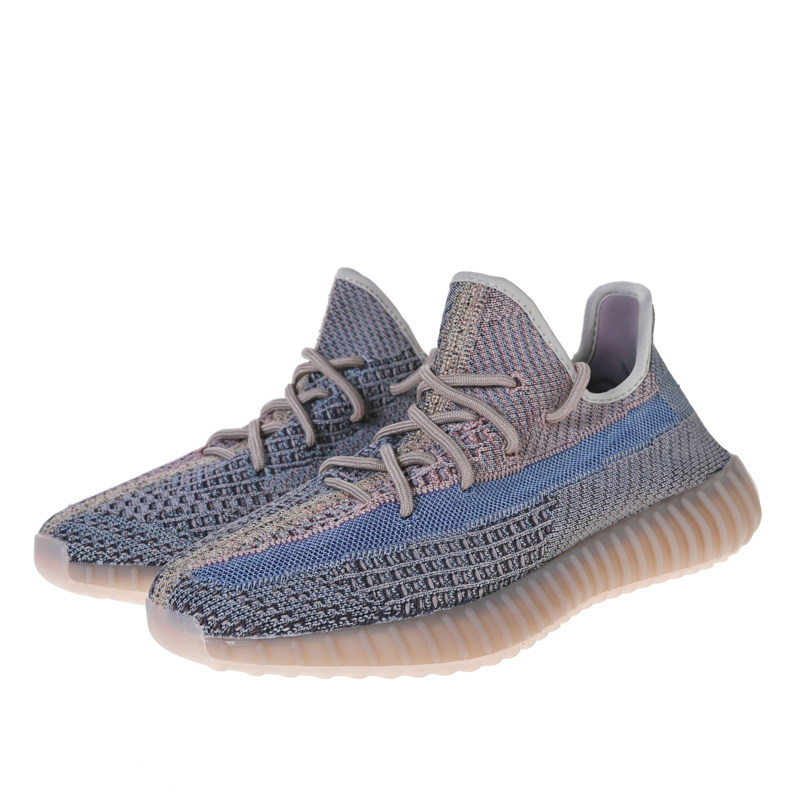 3D椰子匡优350V2中国龙YEEZY/KUANU男女运动透气定制石板蓝袜子鞋