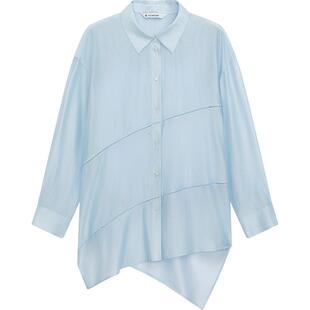 【兰精天丝】播不规则衬衫女夏气质宽松上衣DDR2CD5511