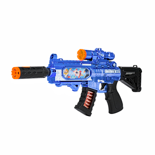 3-6岁儿童电动玩具枪炫酷喷雾震动彩屏灯光音效男孩冲锋枪玩具