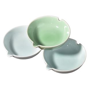 墨碟陶瓷多功能陶瓷碟毛笔架笔搁笔舔小水碟墨蝶文房四宝盛墨汁用墨池笔洗创意砚台初学者学生国画书法用具