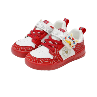 泰兰尼斯新年限定童鞋春秋新款男童闪灯鞋儿童亮灯运动鞋女童板鞋