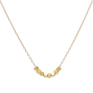 八方来财 ZOXI碎银子小方糖项链轻奢小众高级感锁骨链2025年新款