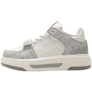 【自营】MLB学长鞋男女鞋小白鞋运动鞋厚底鞋NY老花板鞋3ASXCMM4N