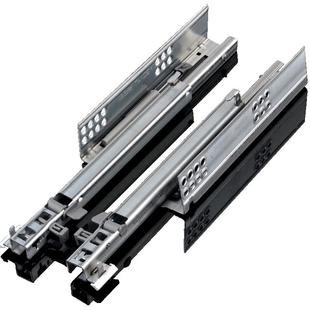 blum百隆托底抽屉轨道18板全拉滑轨反弹导轨托底抽静音三节缓冲轨