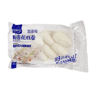 明丽肴精选花枝卷墨鱼肉墨鱼片切花半成品200g*24包整箱酒店商用