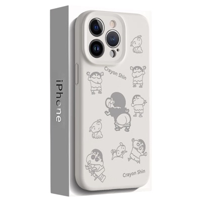 翘pp小新iPhone17Promax手机壳16真液态硅胶15Promax个性14新款13防摔高级感简约苹果12男女创意全包镜头卡通