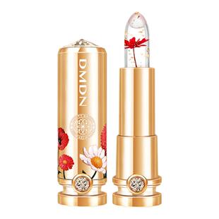 正品花瓣果冻温感变色口红润唇膏保湿滋润不掉色不沾杯持久女孕妇