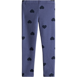 HM童装儿童女童裤子春季加绒保暖拜年服新年红色打底长裤1193333