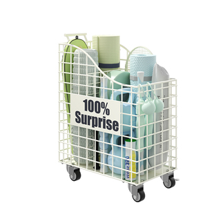 瑜伽垫收纳筐泡沫轴家用运动健身器材收纳小推车多功能移动置物架