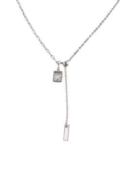 甜酷风银色项链女夏锁骨链小众