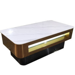 KTV茶几发光专用不锈钢清吧卡座包厢酒台轻奢包厢K房影音室桌定制