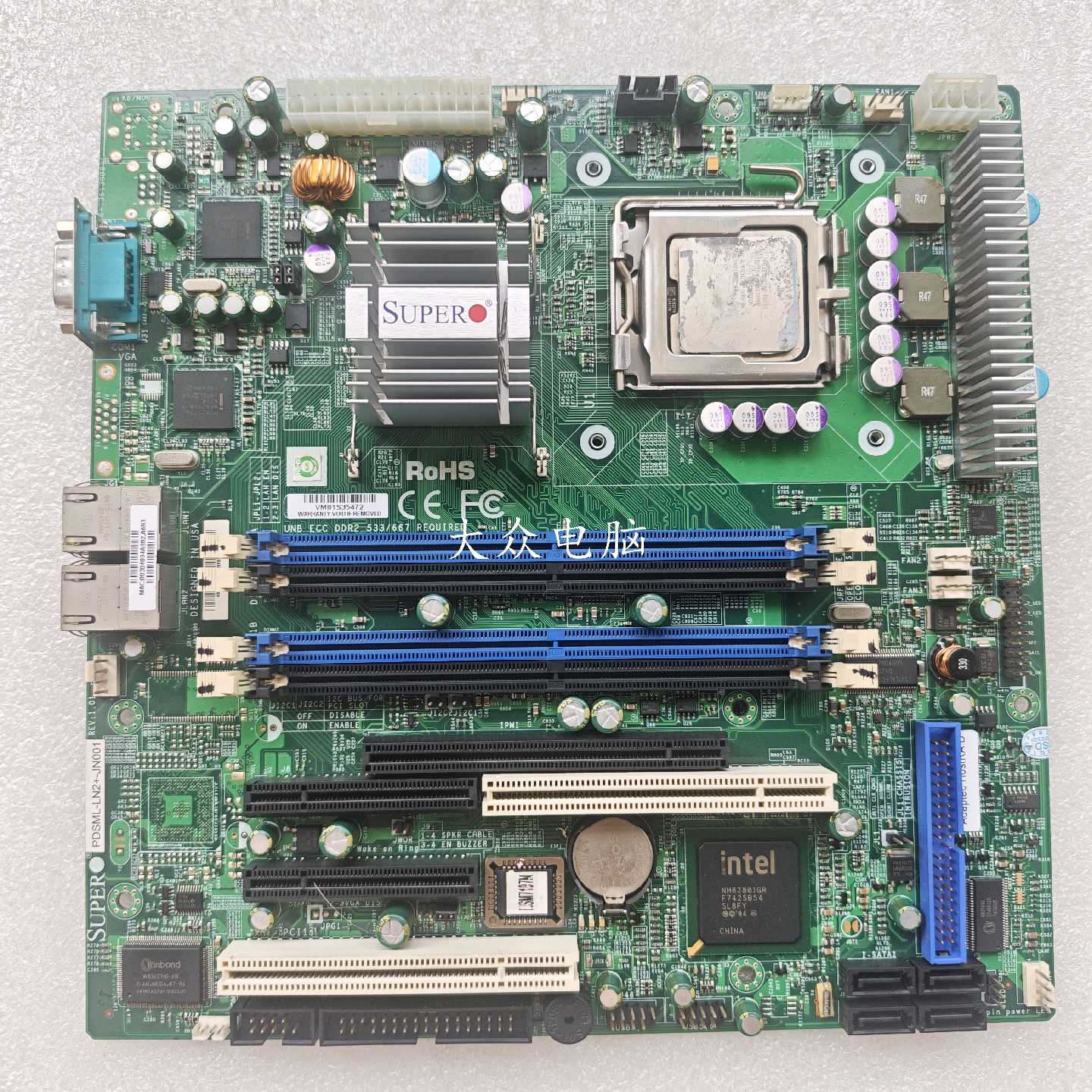 议价超微 PDSML-LN2-JN001服务器主板软路由 ROM海蜘蛛防火墙